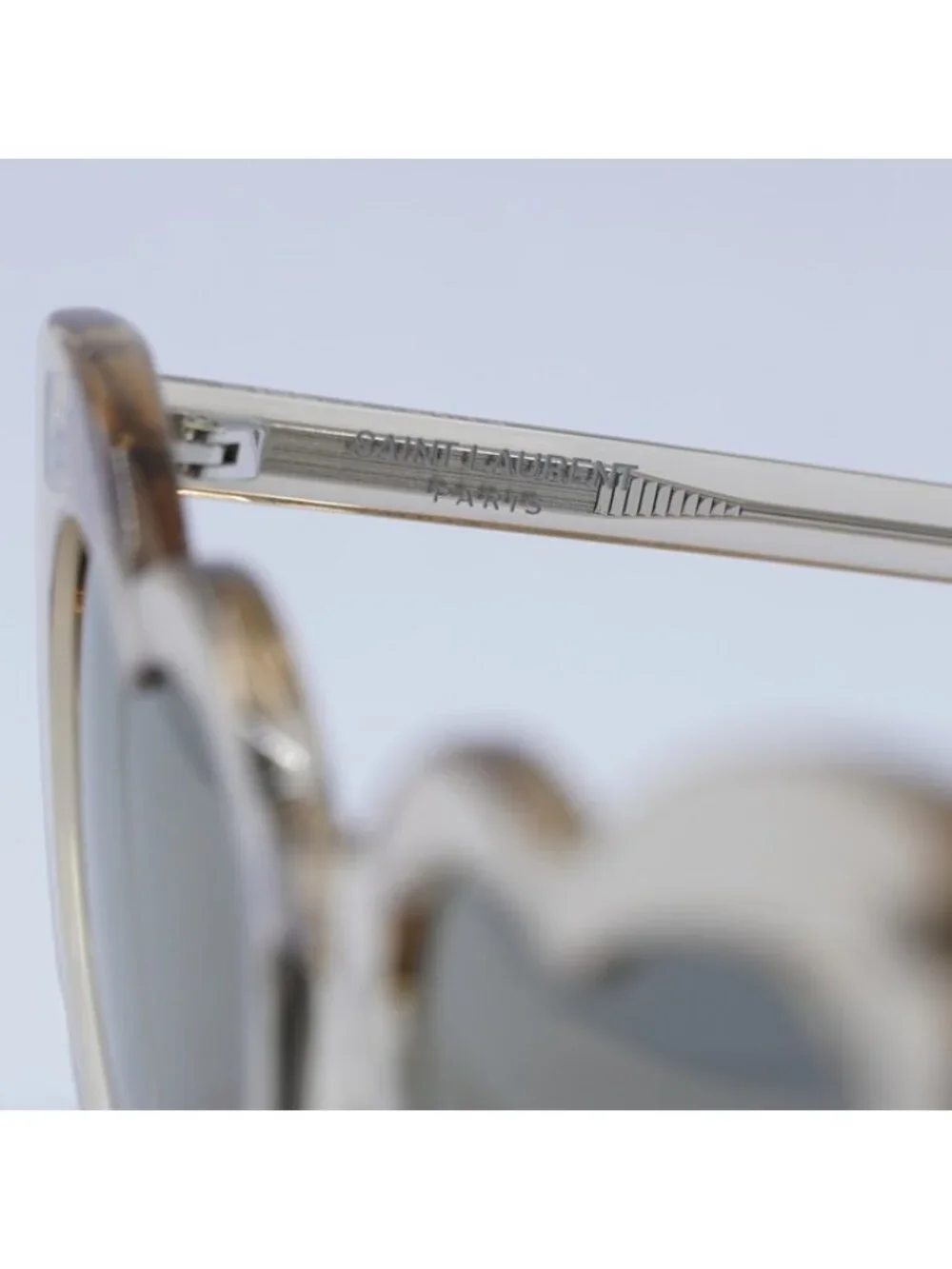 Saint Laurent SL181 LOU LOU 027 Sunglasses Transparent Nude Heart Frame